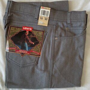 Levis 32x30 Light Gray Denim Jeans Relaxed Fit